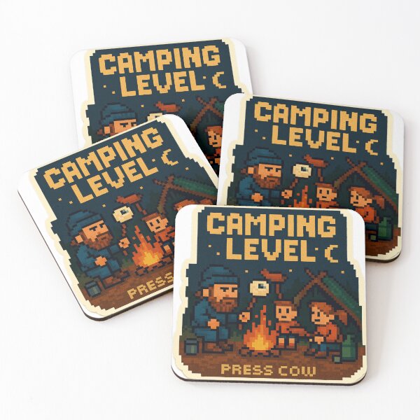 Item preview, Camping Level – Pixel Adventure designed and sold by Boldolka.
