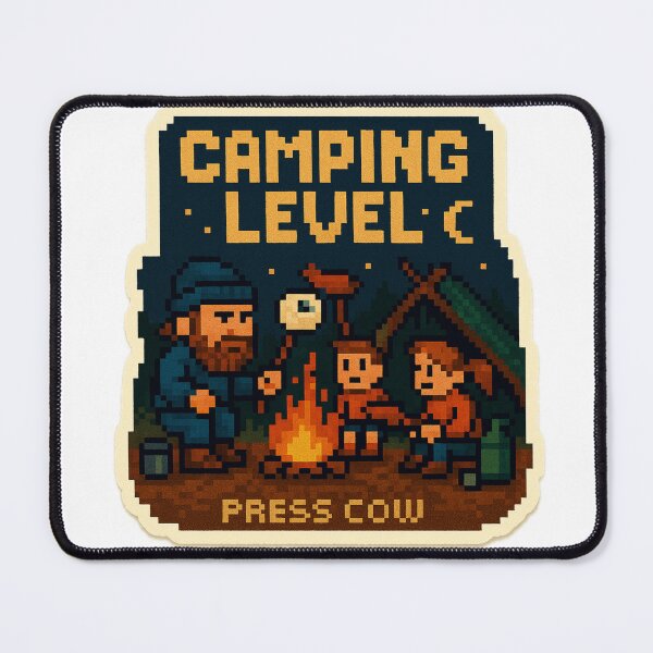 Item preview, Camping Level – Pixel Adventure designed and sold by Boldolka.