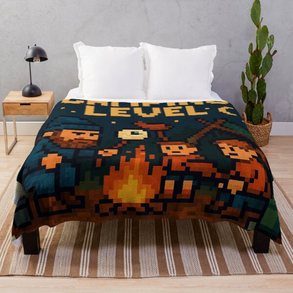 Item preview, Camping Level – Pixel Adventure designed and sold by Boldolka.