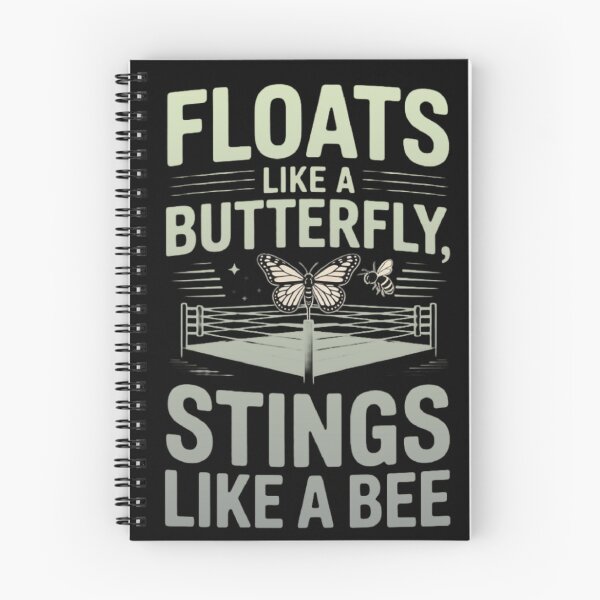 Item preview, Floats like a butterfly stings like a bee | Iconic retro motivational boxing phrase designed and sold by ALL ART .