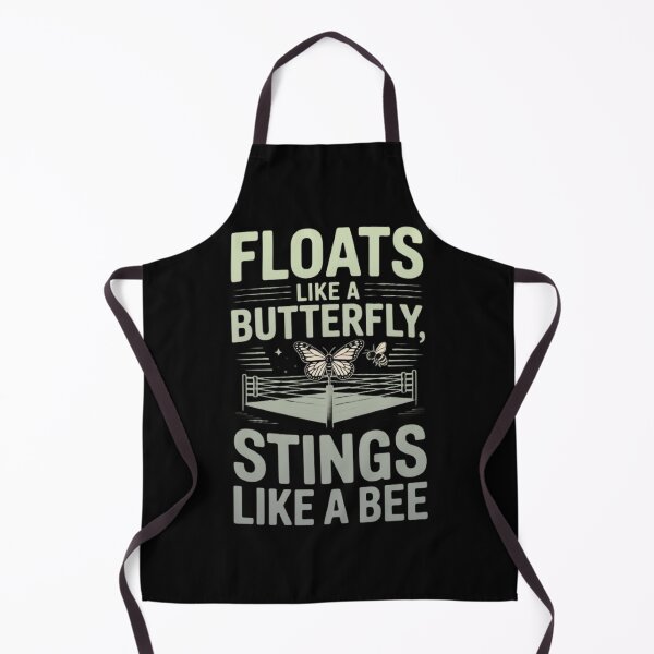 Item preview, Floats like a butterfly stings like a bee | Iconic retro motivational boxing phrase designed and sold by ALL ART .
