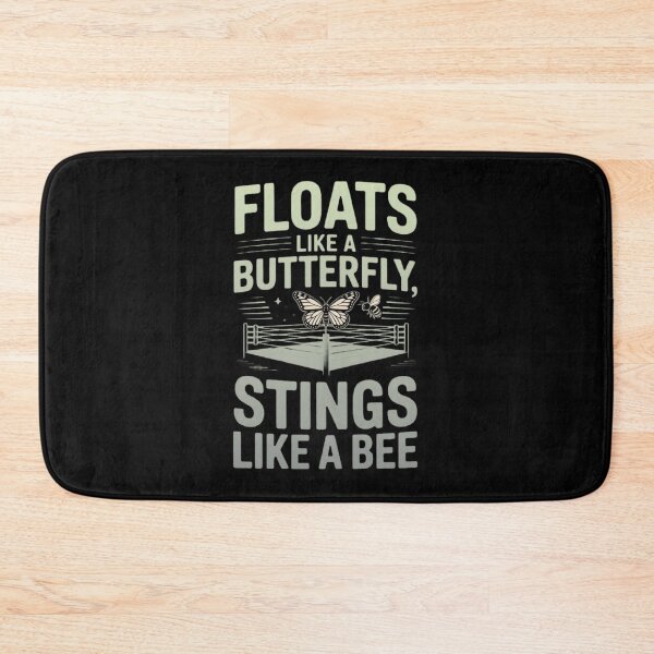 Item preview, Floats like a butterfly stings like a bee | Iconic retro motivational boxing phrase designed and sold by ALL ART .
