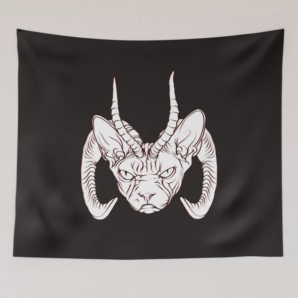 Item preview, Great White Demon Sphinx Cat designed and sold by Benjamin Lou.