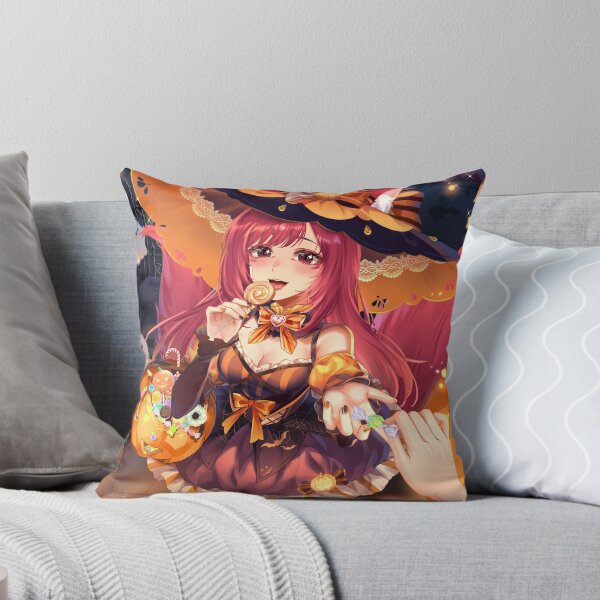 Item preview, Cute anime nekomata VTuber Akane dressed as a witch for spooky season! designed and sold by AkaneSpiritShop.