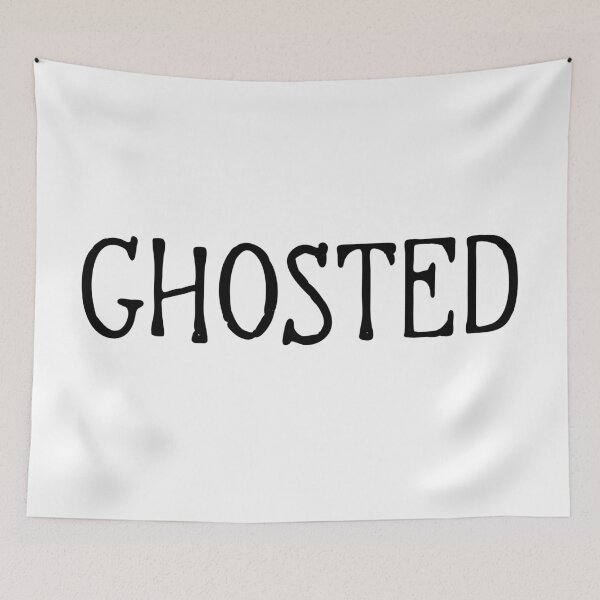 Item preview, Ghosted in Spooky Typography designed and sold by Memes N Lore .