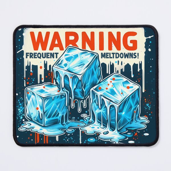 Item preview, Warning Frequent Meltdowns designed and sold by BeFadDesigns.