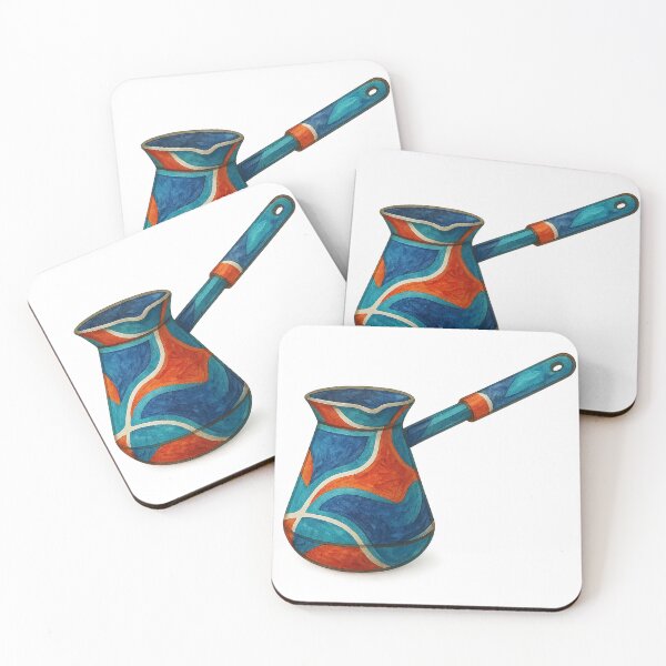 Item preview, Colorful Abstract Coffee Pot – Watercolor & Realistic Papercut Style designed and sold by Pacika.