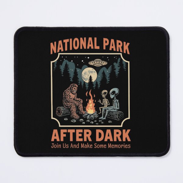 Item preview, National Park After Dark Enjoy the view, but watch your back! Funny Aliens designed and sold by SkeletonsDanger.