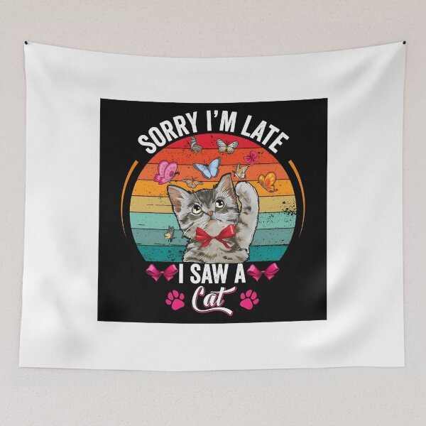 Item preview, sorry i'm late i saw a cat shirt designed and sold by Dazzling15.