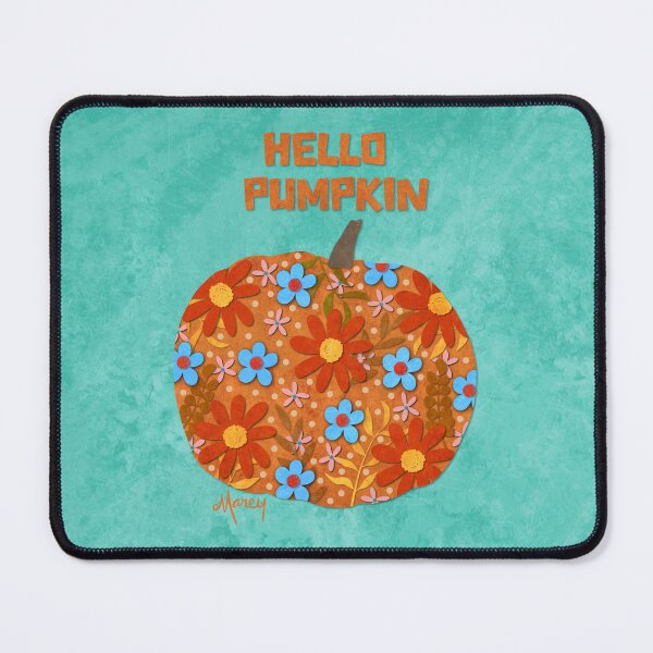 Item preview, Hello Pumpkin Fall Floral Collage designed and sold by MarcyBrennanArt.