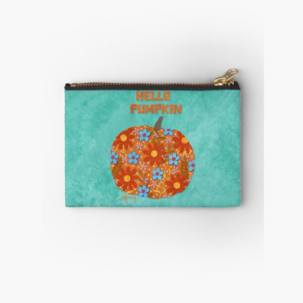 Item preview, Hello Pumpkin Fall Floral Collage designed and sold by MarcyBrennanArt.