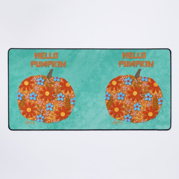 Item preview, Hello Pumpkin Fall Floral Collage designed and sold by MarcyBrennanArt.