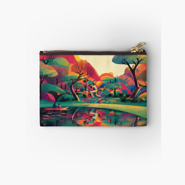 Item preview, Psychedelic twist on a cricket scene with bold colors and abstract shapes Art Inspired By Nature And The Active Outdoors designed and sold by CDC40.