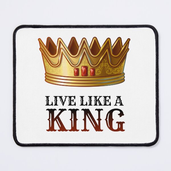 Item preview, Live Like a King – Bold Motivational Crown Design ? designed and sold by BLUEWAVE14.