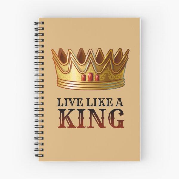 Item preview, Live Like a King – Bold Motivational Crown Design ? designed and sold by BLUEWAVE14.