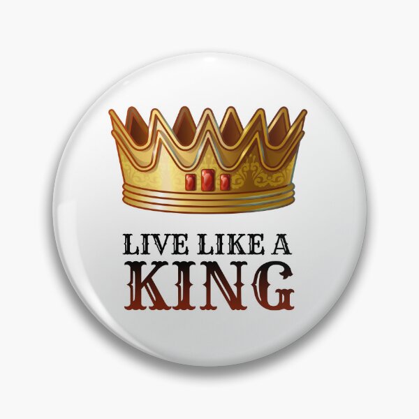 Item preview, Live Like a King – Bold Motivational Crown Design ? designed and sold by BLUEWAVE14.
