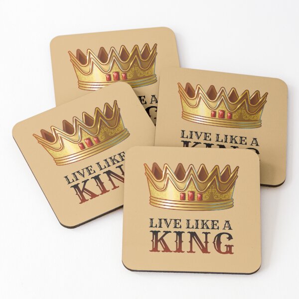 Item preview, Live Like a King – Bold Motivational Crown Design ? designed and sold by BLUEWAVE14.