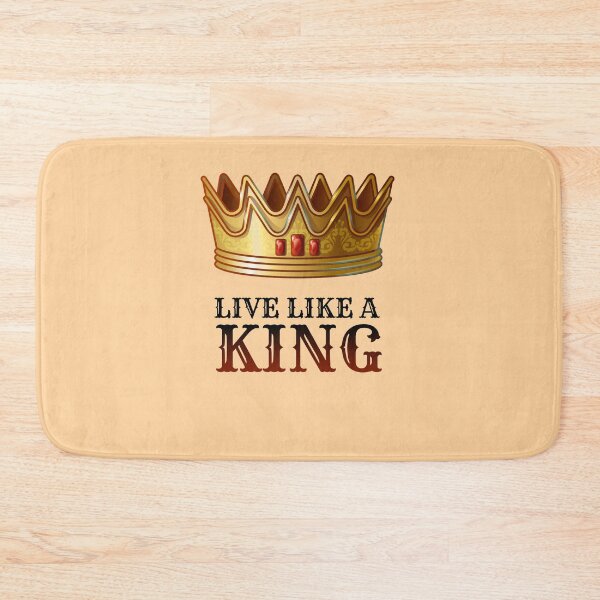 Item preview, Live Like a King – Bold Motivational Crown Design ? designed and sold by BLUEWAVE14.