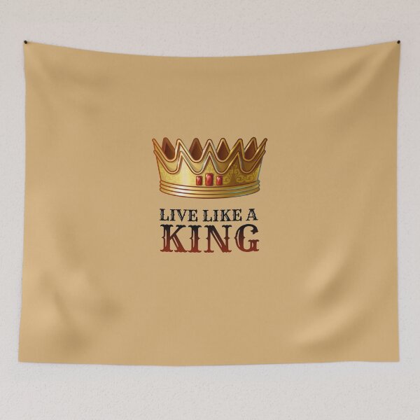 Item preview, Live Like a King – Bold Motivational Crown Design ? designed and sold by BLUEWAVE14.
