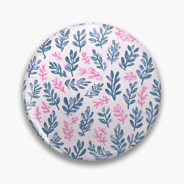 Item preview, Blue and Pink Laurel Leaf Print designed and sold by LeafPrints.