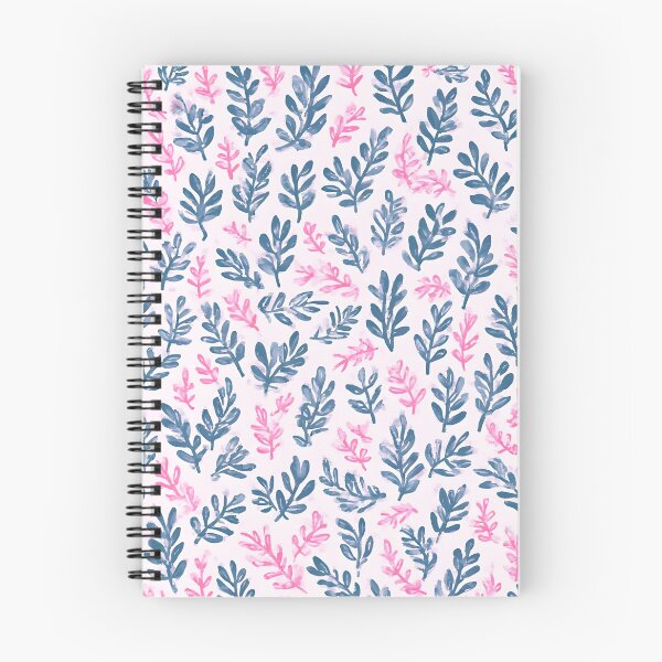 Item preview, Blue and Pink Laurel Leaf Print designed and sold by LeafPrints.
