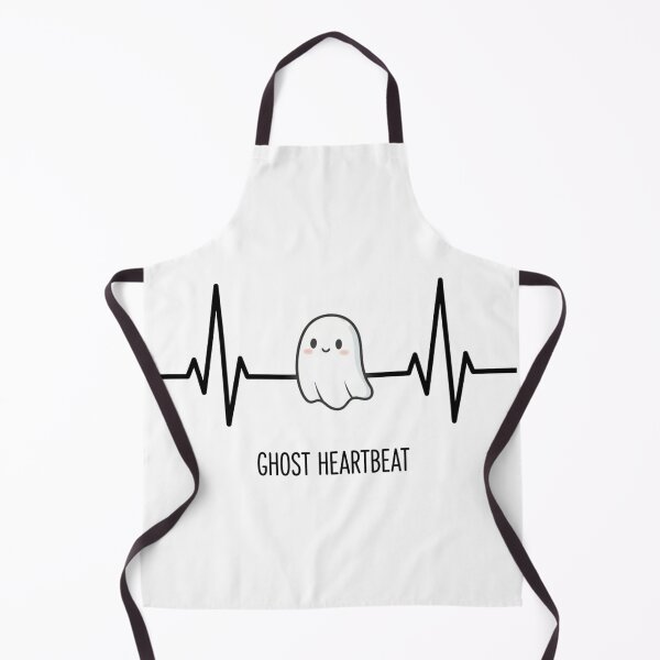 Item preview, Cute Ghost Halloween Heartbeat Design designed and sold by Silent Watch Threads..