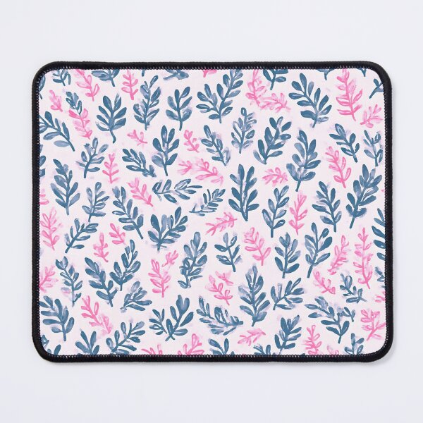 Item preview, Blue and Pink Laurel Leaf Print designed and sold by LeafPrints.