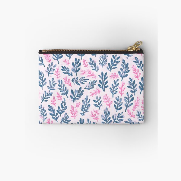 Item preview, Blue and Pink Laurel Leaf Print designed and sold by LeafPrints.