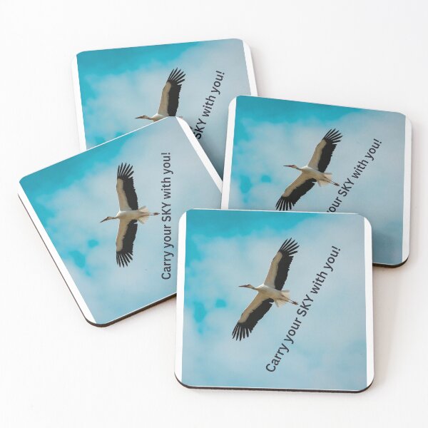 Item preview, Carry Your Sky with You – Polish Stork Design -Teal Edition designed and sold by AmberWit.