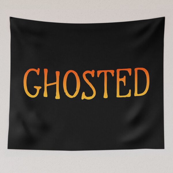 Item preview, Ghosted in Hot Orange Typography designed and sold by Memes N Lore .