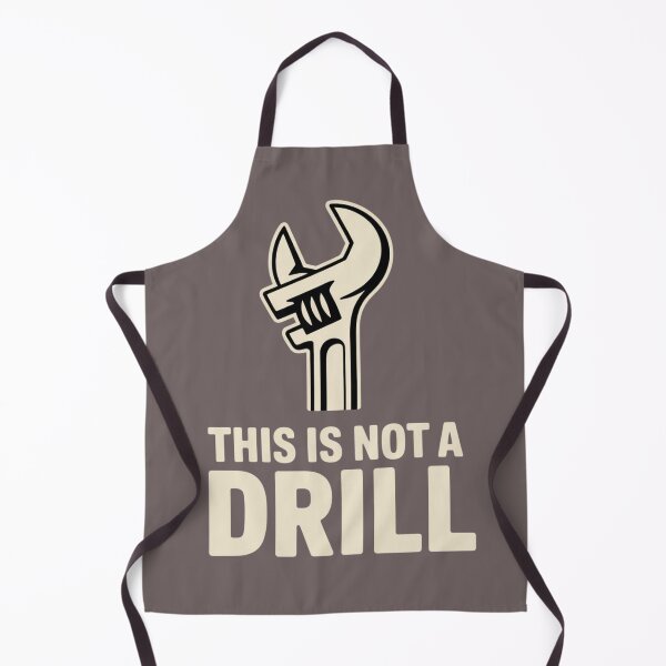 Item preview, Funny Wrench Illustration With Bold “Not a Drill” designed and sold by EchoAtelier.