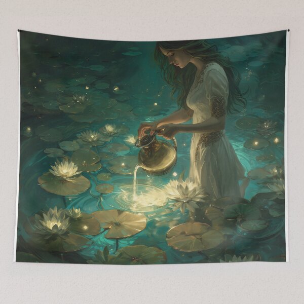 Item preview, The Keeper of Luminous Waters designed and sold by oanaunciuleanu.