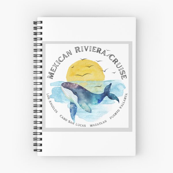 Item preview, Mexican Riviera Cruise Watercolor Whale designed and sold by Seeshellspace Designs.