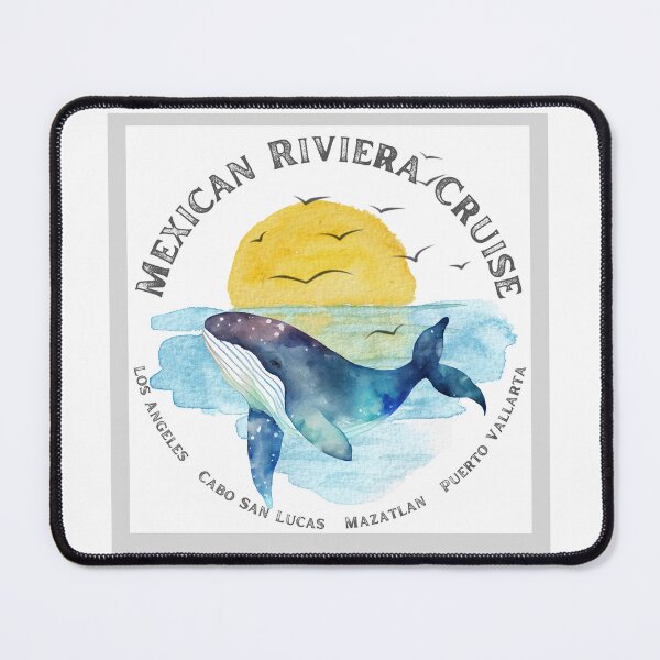 Item preview, Mexican Riviera Cruise Watercolor Whale designed and sold by Seeshellspace Designs.