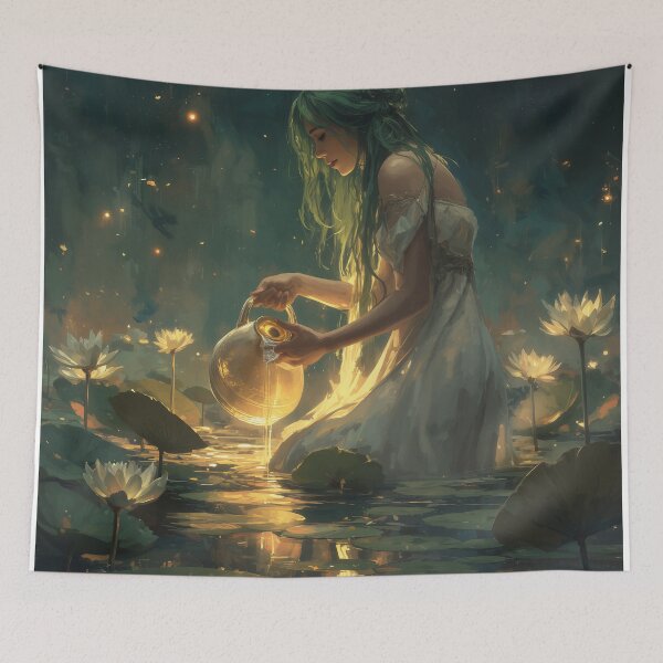 Item preview, The Keeper of Luminous Waters designed and sold by oanaunciuleanu.