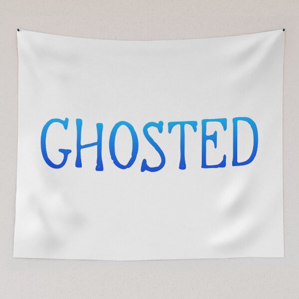 Item preview, Ghosted in Blue Typography designed and sold by Memes N Lore .
