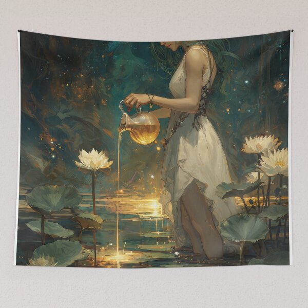 Item preview, The Keeper of Luminous Waters designed and sold by oanaunciuleanu.