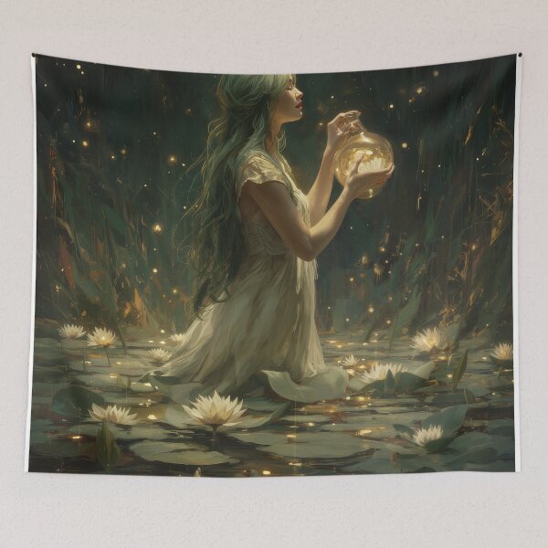 Item preview, The Keeper of Luminous Waters designed and sold by oanaunciuleanu.
