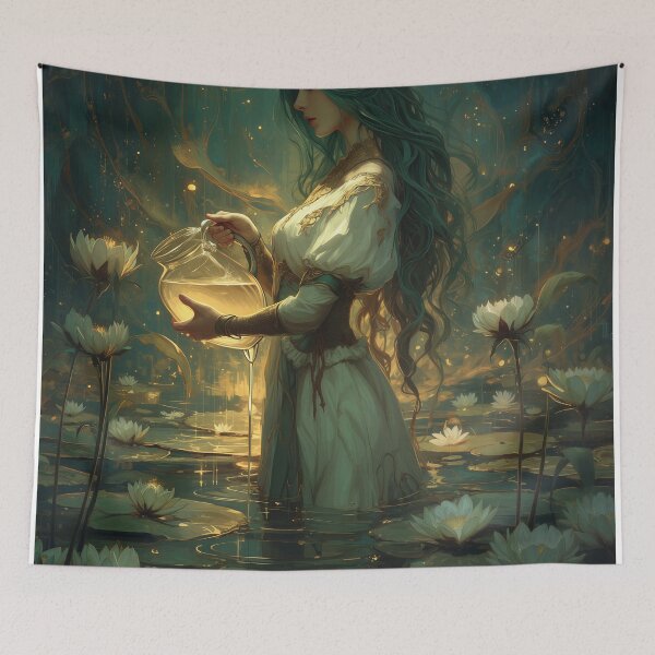 Item preview, The Keeper of Luminous Waters designed and sold by oanaunciuleanu.