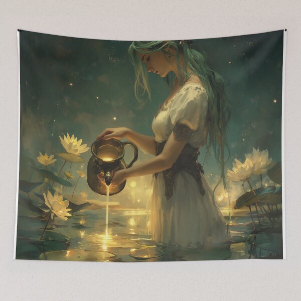 Item preview, The Keeper of Luminous Waters designed and sold by oanaunciuleanu.
