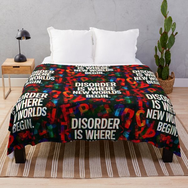 Item preview, Disorder Sparks Creation – Bold Abstract Typography Art designed and sold by Psycho-Crazy.