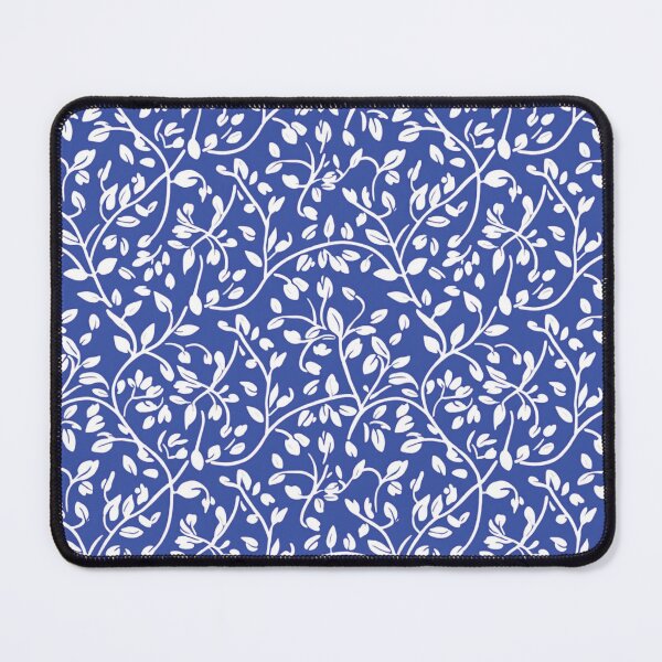 Item preview, Minimalist Seamless Branch Pattern on a Royal Blue Background designed and sold by HolmeProud.