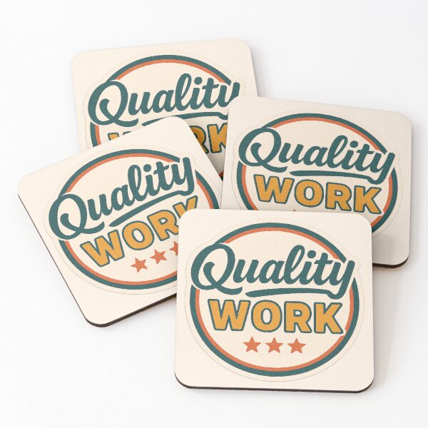 Item preview, Quality Work – Retro Badge for Workwear designed and sold by ZeMa-JA.