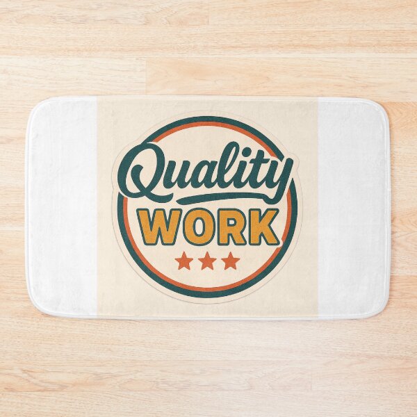 Item preview, Quality Work – Retro Badge for Workwear designed and sold by ZeMa-JA.