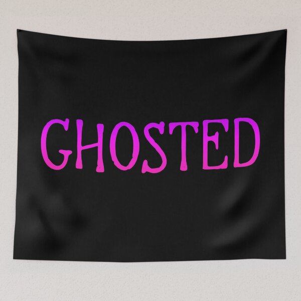 Item preview, Ghosted in Pink Violet Typography designed and sold by Memes N Lore .