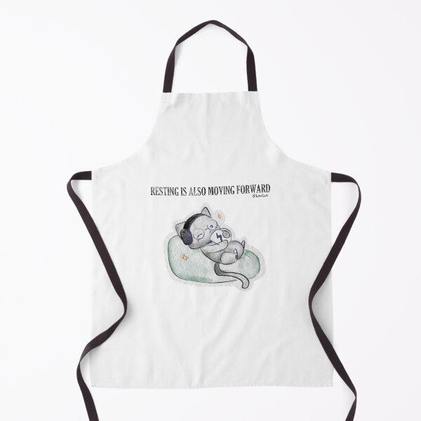 Item preview, Watercolor Cat with Quote – Resting Is Also Moving Forward designed and sold by lowder.