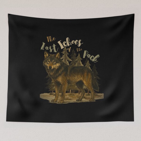 Item preview, Lone Wolf in Autumn Forest  designed and sold by Lia Vina.