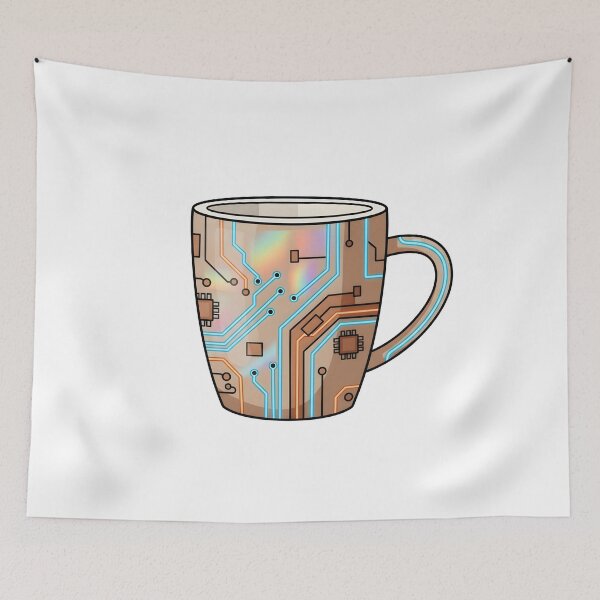 Item preview, Futuristic Nano Coffee Cup - High Tech Coffee Mug Design designed and sold by FunPurchase.