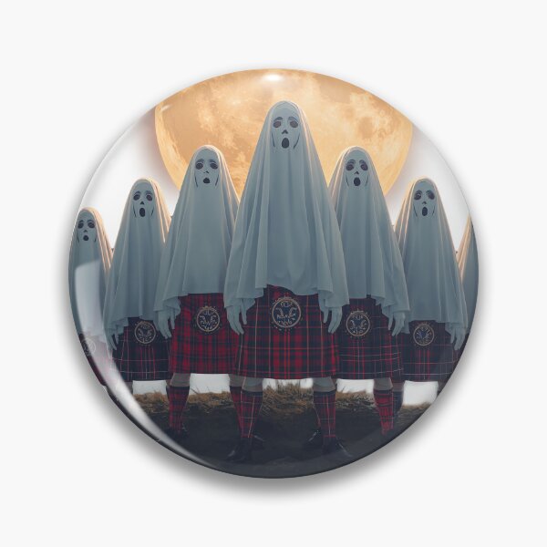 Item preview, Scottish Ghost Halloween Design – Funny Tartan Kilt & Bagpipes designed and sold by Loom on the Loch.