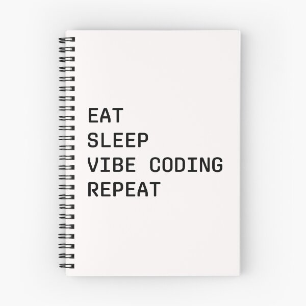 Item preview, Eat Sleep Vibe Coding Repeat Minimalist Quote designed and sold by Coowo22.